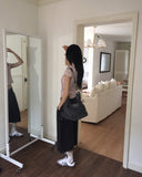 Yukil Carpenter Stitch Three-Quarter Bermuda Denim Pants