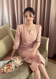 Laibis Drape Shirred H-Line One Piece
