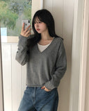 Monin Deep V-Neck Knit