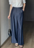 Lauren Wide Denim Slacks Pants