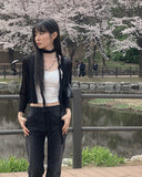 Juju Flower Punching See-Through Cardigan