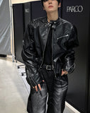 Black Up China Leather