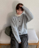 Hiyan Bokashi Round Knit Cardigan