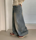 Vivons Washing Denim Wide Pants