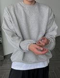 Elbow patch string sweatshirt