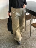 Hanpo Pintuck Peach Fuzz Wide Pants