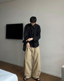 Liz two-tuck back banding cotton pants
