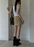utility three-dimensional pocket mini skirt