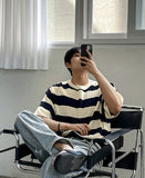 Skash Stripe Short Sleeve Knit