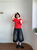 [unisex] Dehas Washing Denim Bermuda Pants
