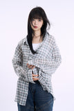 Origin linen over check shirt