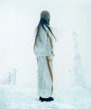 Double Strap Angora Beanie