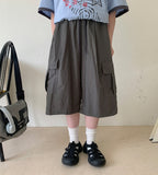 Teles Nylon Banding Cargo Bermuda Pants