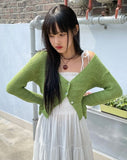 macaron knit cardigan