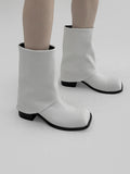 1099 Layered Middle Boots (6 cm)