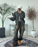 Decan vintage cargo denim pants