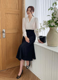 Elina Span Flare Long Skirt