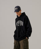 Roughen brushed hoodie