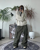 Hid Pigment Curved Hooded Zip-Up