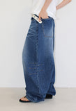 (unisex) 4-BUTTON BALLOON DENIM