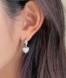 Eleni Heart Cubic Earrings