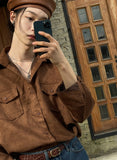must leather beret