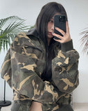 Ruffle bio work jacket