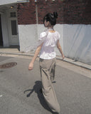 Sweden Curved Cotton Pants