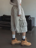Side rope pig Bermuda cargo pants