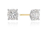 Essence Lab Diamond 14K(W) Halo Earrings