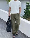 Cooling Linen Two-Tuck Wide Pants