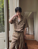 Saffy Linen Two Pocket Crop Jacket