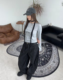 Marron Print Tension Long Sleeve Tee