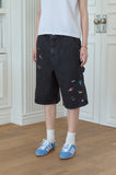Dino Stitch Bermuda Denim Pants
