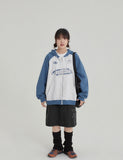 [BAONHAUS] Tomil Printing Color Matching Hood Zip-Up