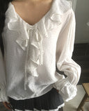 Ponto Dot Frill Blouse