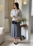 Mion V-neck Shirring Strap Blouse