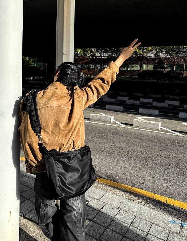 【COSYHARU】[2TYPE] 24FW Rect Strap Suede Jacket COSYHARU (コシハル) - [2TYPE]24FWレクトストラップスエード
