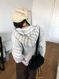 Hickot String Point Knit Bandana Beanie