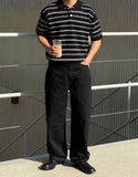 Luca Punching Short Sleeve Collar Knit
