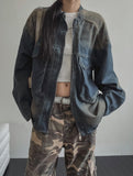 Urban Big Pocket Washing Denim Jacket