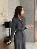 Monafe satin tie blouse