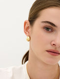 Plump Twist (Y) One-Touch Earrings L