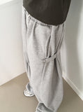 Jude Side Snap Balloon Two-Way Pile Long Wide Jogger Pants