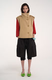 trench high neck vest