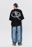 WIDE FIT SHINING LOGO TEE SHIRT