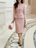 Meli Tweed H-Line Skirt