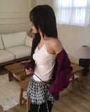 Wenme Lace Shirring Layered Sleeveless