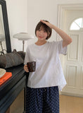 Cohan Pleats Crop Short Sleeve Tee