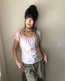 Yotsu Puff Short Sleeve Blouse